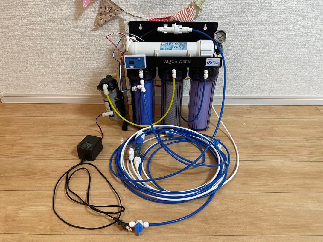 アクアギーク AQUAGEEK クロノスレインTDSメーター＋加圧ポンプ付き