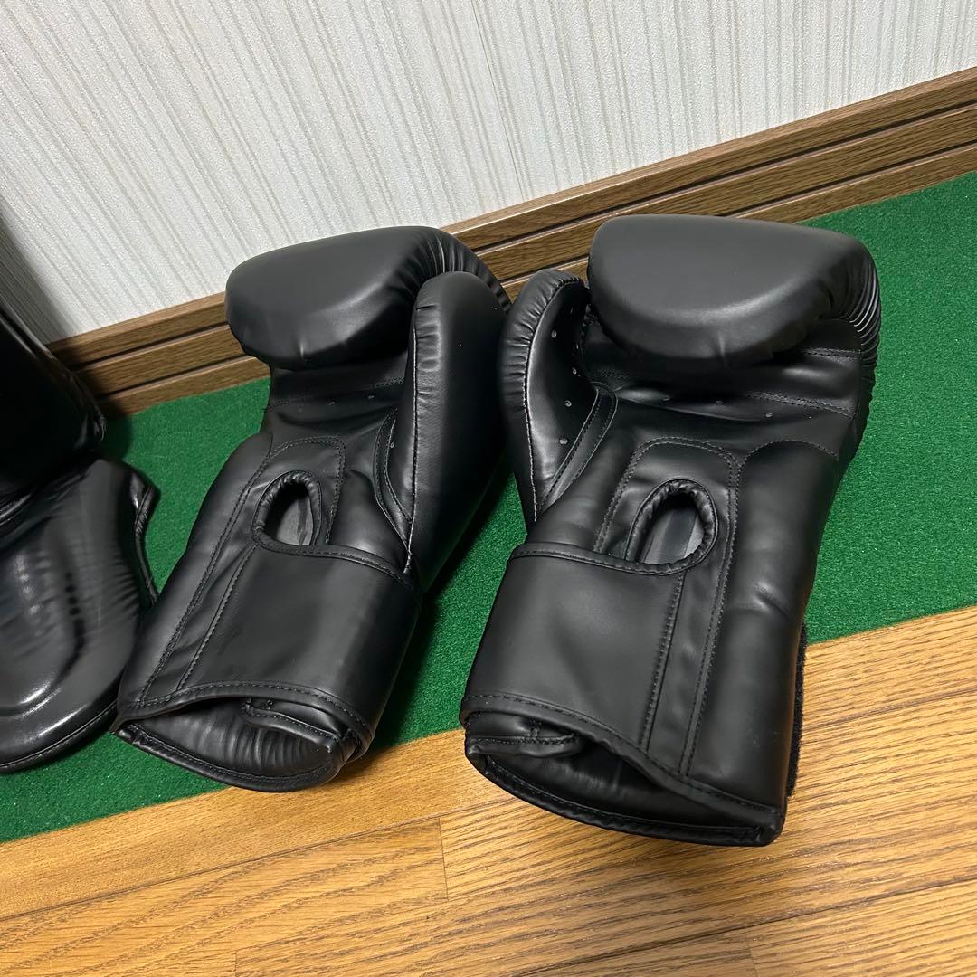 ZHENGTU ヘッドギア 14オンスグローブ レガース バンテージ 4点セット