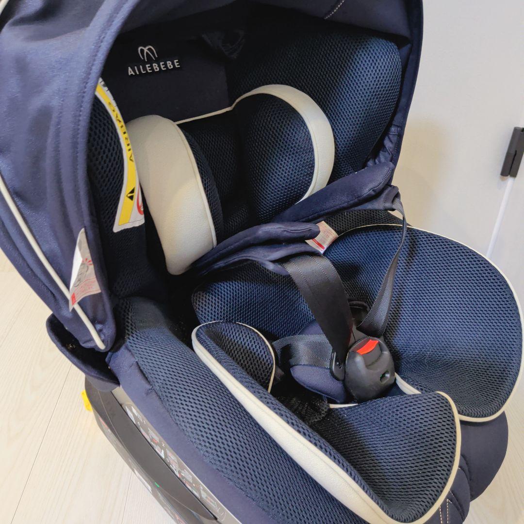 【極美品】エールべべ クルット5i グランスISOFIX最上位モデル ネイビー