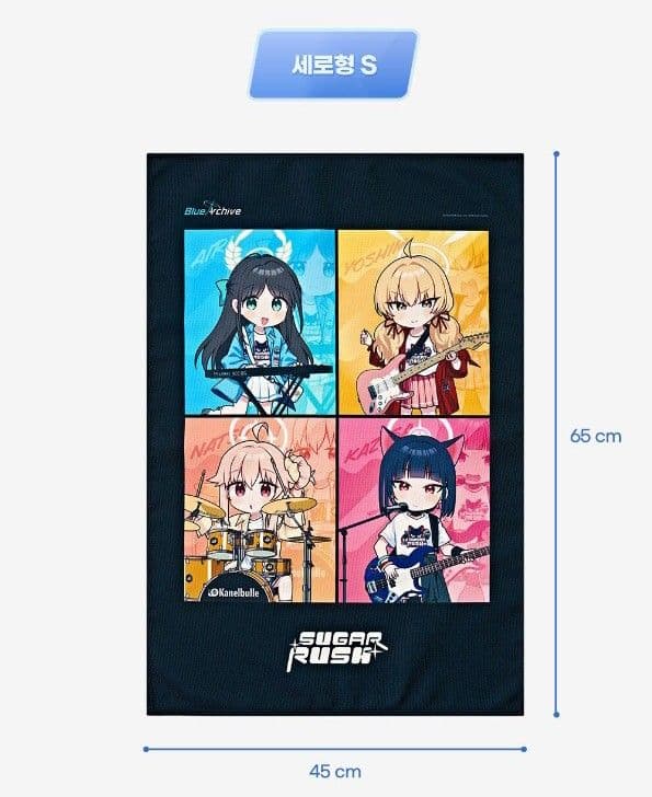 韓国版ブルーアーカイブ はまじあきコラボ放課後スイーツ部 布ポスター