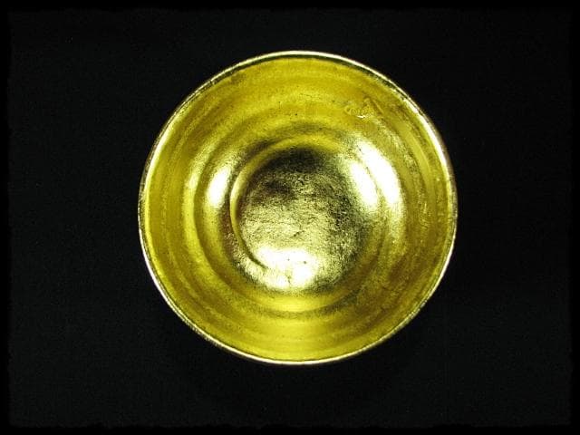 即中斎好 嶋台 茶碗 金銀一双 佐々木 昭楽 茶道具 f236