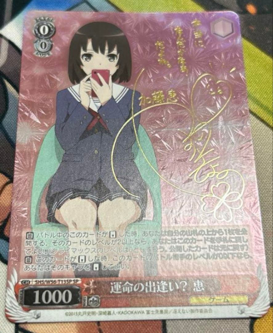 運命の出会い？ 恵 SP サイン ヴァイスシュヴァルツ