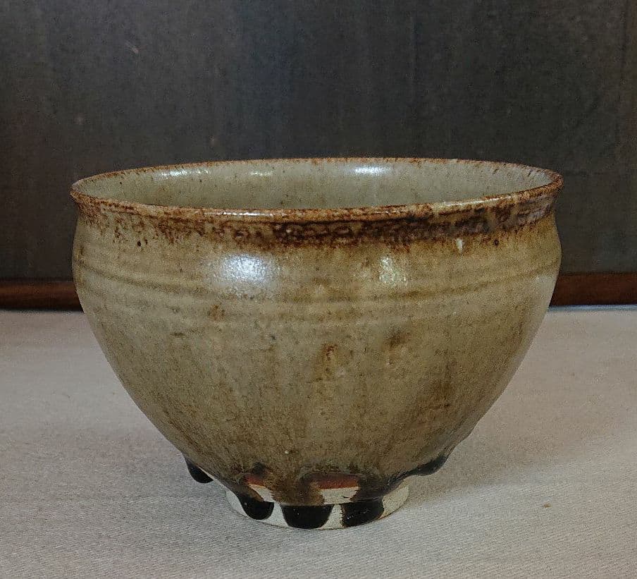 加藤五山作共箱 天目茶碗