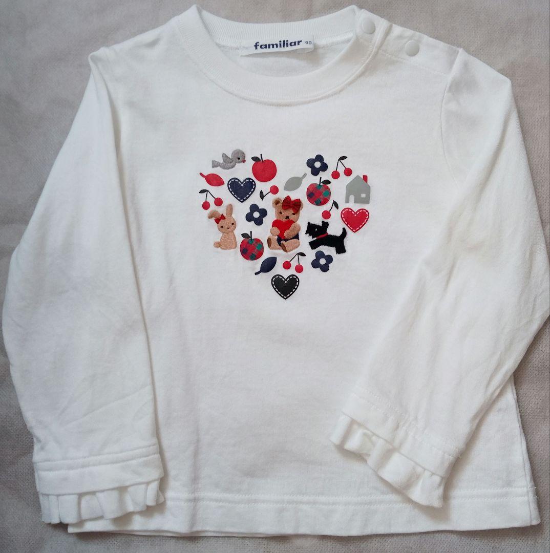 familiar ファミリア 長袖トップス 現行品 90 女の子 Tシャツ - メルカリ