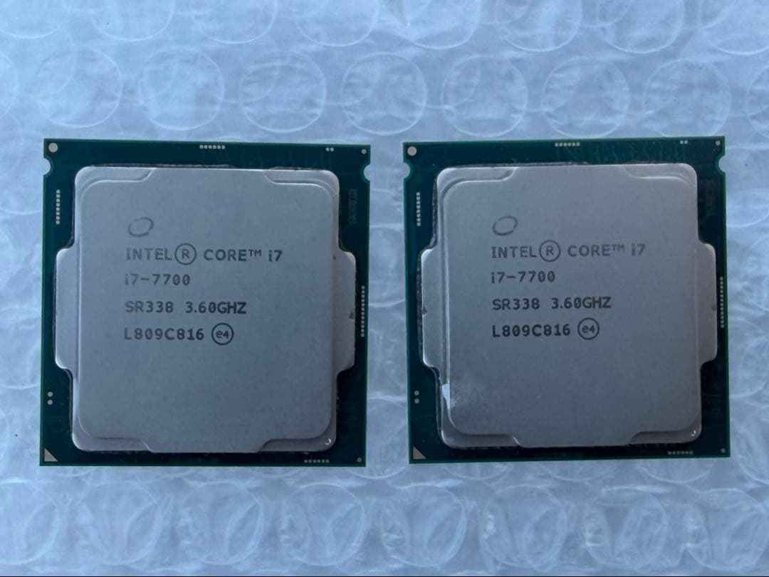 第7世代 Intel Core i7 7700 2ヶセット｜CPU core i7 7700 7個
