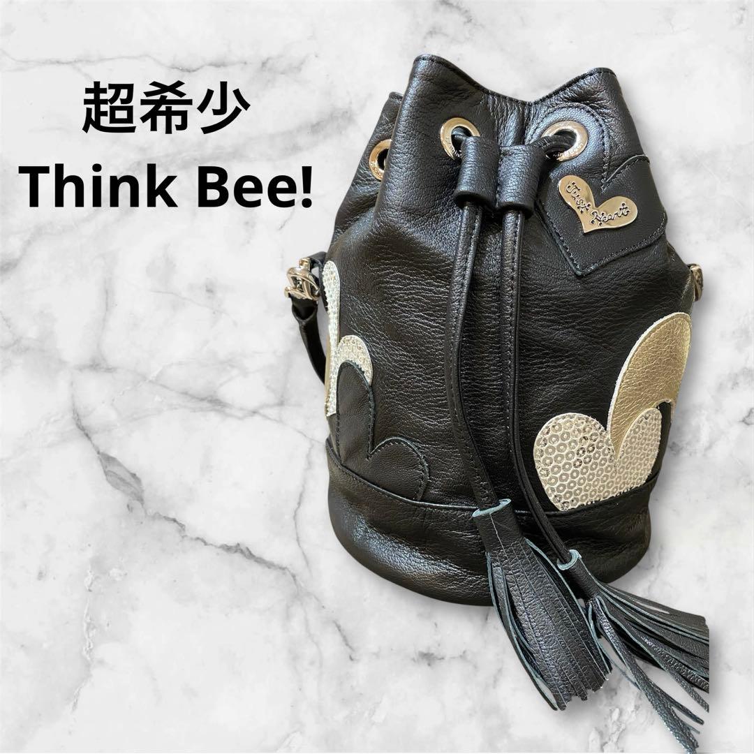 超希少☆シンクビー ショルダーバッグ 巾着 2way レザー