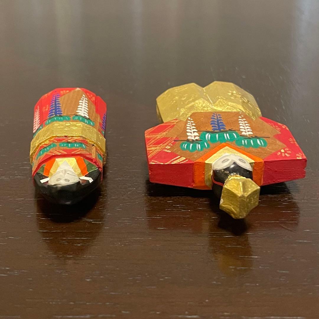 h*i様 雛人形　立雛　奈良人形　一刀彫　染川宗進　白鹿園　作家直筆の木箱付き