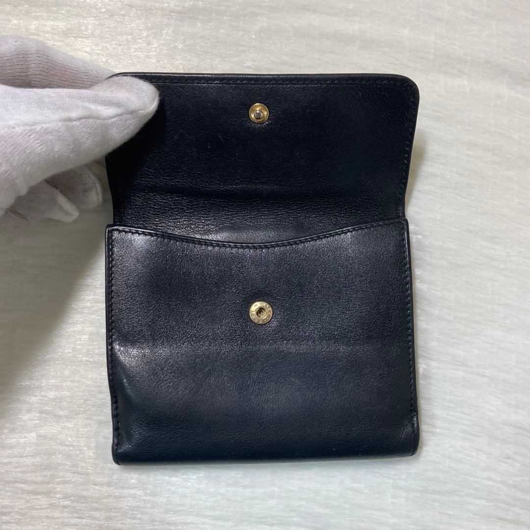 早い者勝ち 美品 GUCCI グッチ バンブー 二つ折り 黒 レザー 人気