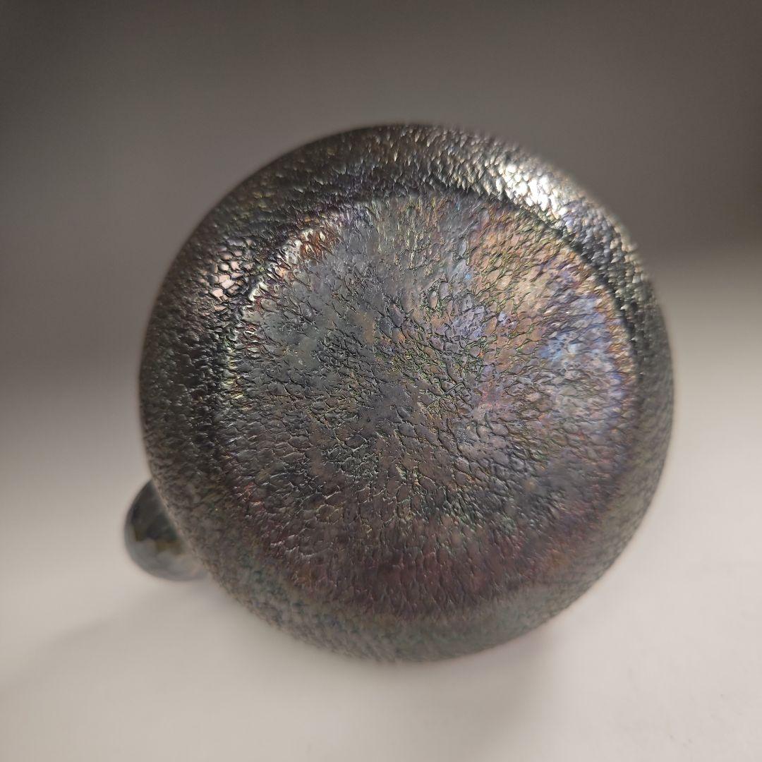 ウ303 急須『銀川堂 峰斎作』『燻銀 いぶし銀 水注 薬缶』茶道具 銅製