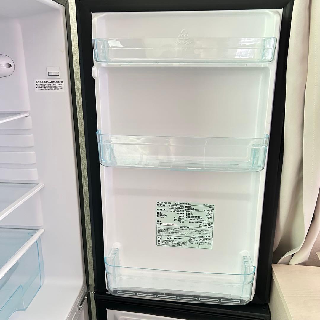 【送料込み10/15まで10%割引価格】アイリスオーヤマ 冷蔵庫 162Lグレー