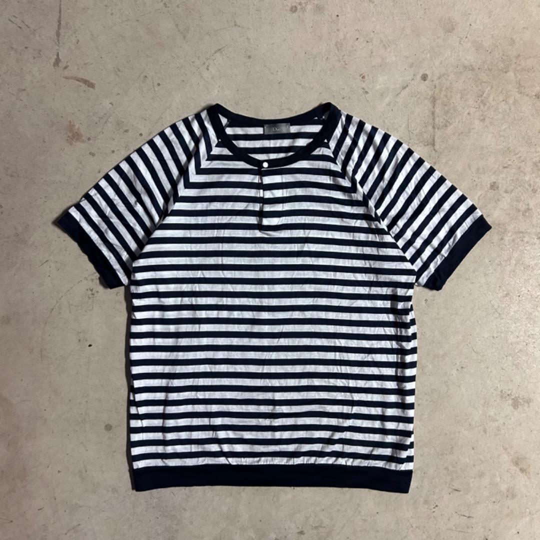 Dior Homme 06SS エディ期 ラグラン ボーダー Tシャツ - メルカリ
