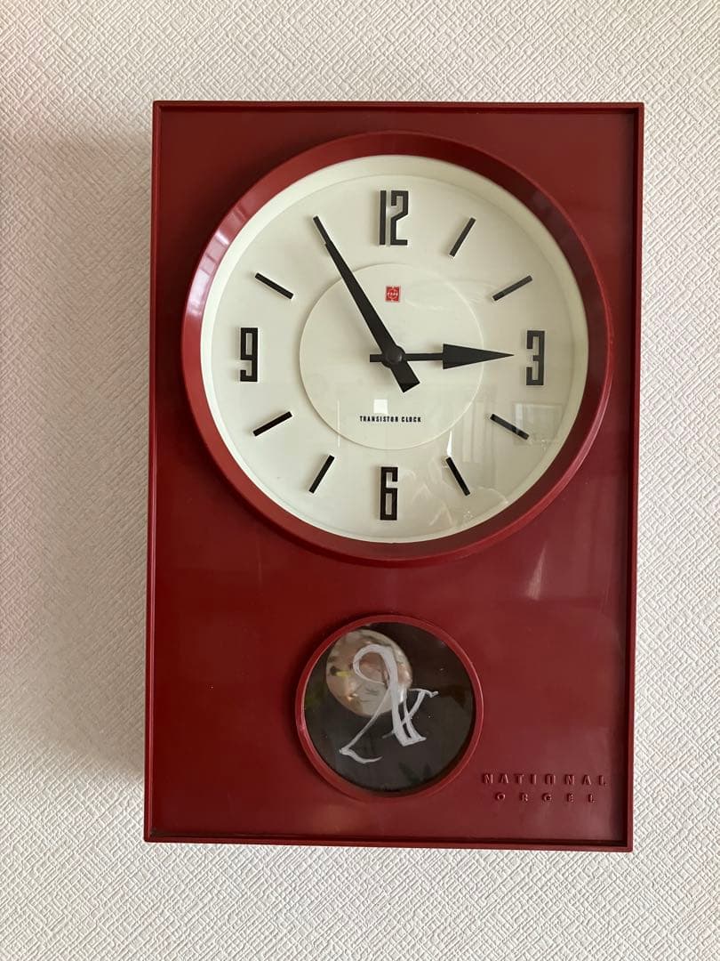 National (現Panasonic)オルゴール時報振り子時計　昭和30年代