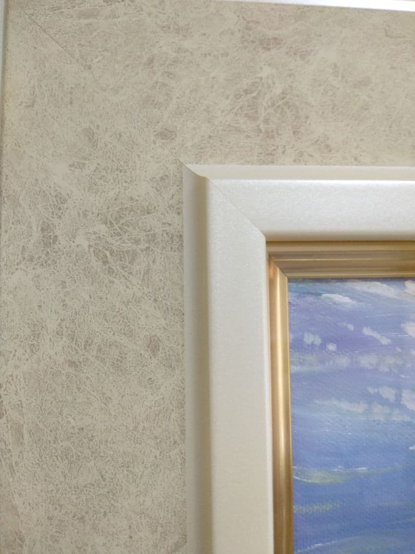 alohaHonu（油彩画額装済直筆SM） #ウミガメ絵画2