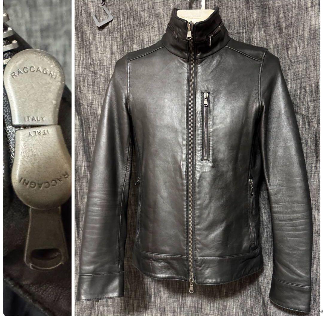 定価20万9000円 junhashimoto スペインラムレザー ライダース-新年の贈り物