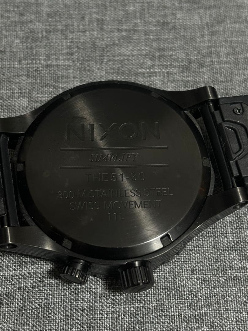 NIXON ニクソン　51-30 タイドグラフ　カスタム　BK
