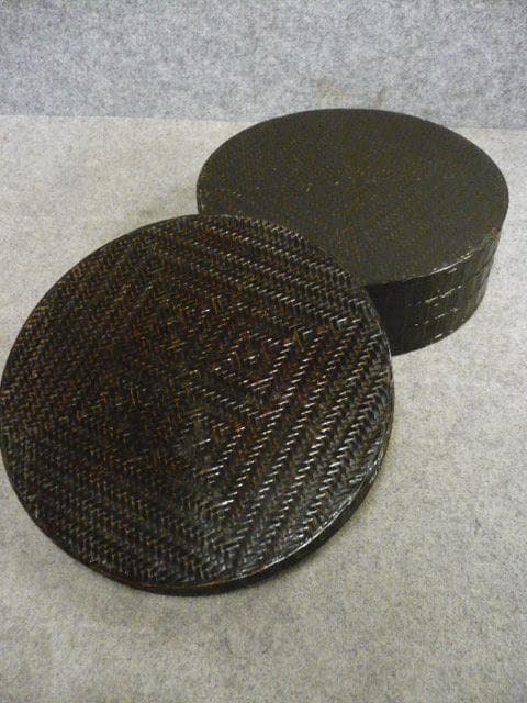 網代の飯櫃 [B31577] 美術品・アンティーク・コレクション