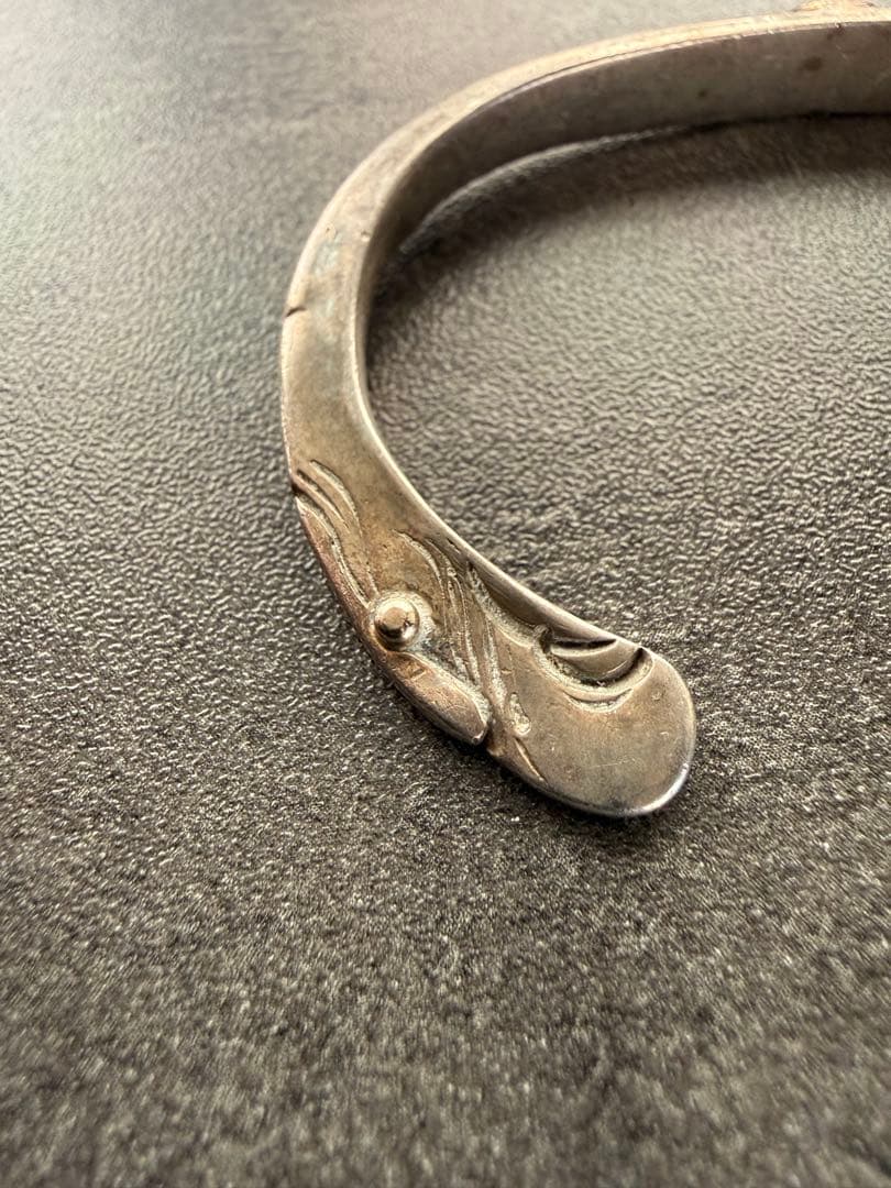 ⭐︎goro’s ゴローズ OLD 金メタル付き金目イーグルブレス 顔バングル⭐︎