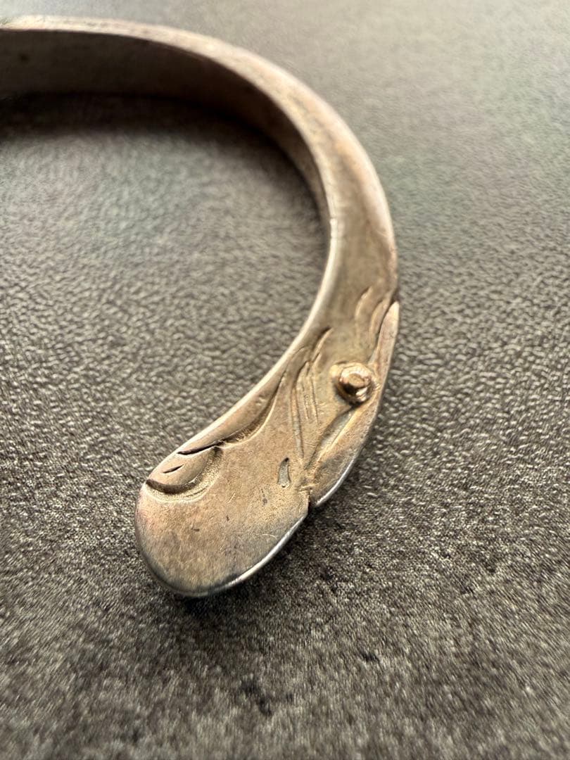 ⭐︎goro’s ゴローズ OLD 金メタル付き金目イーグルブレス 顔バングル⭐︎