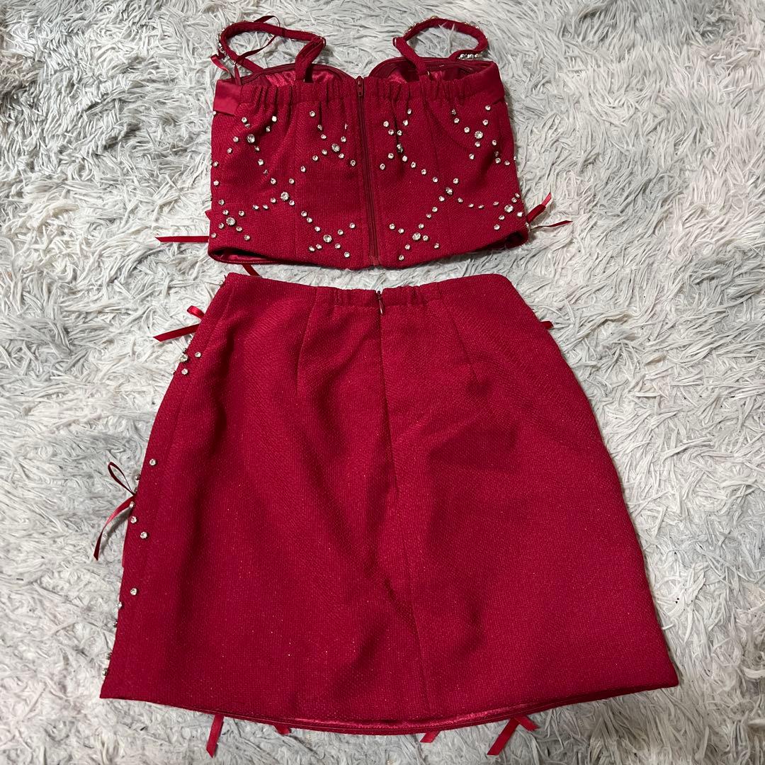 ローブドフルール サテンリボン キャバ ドレス