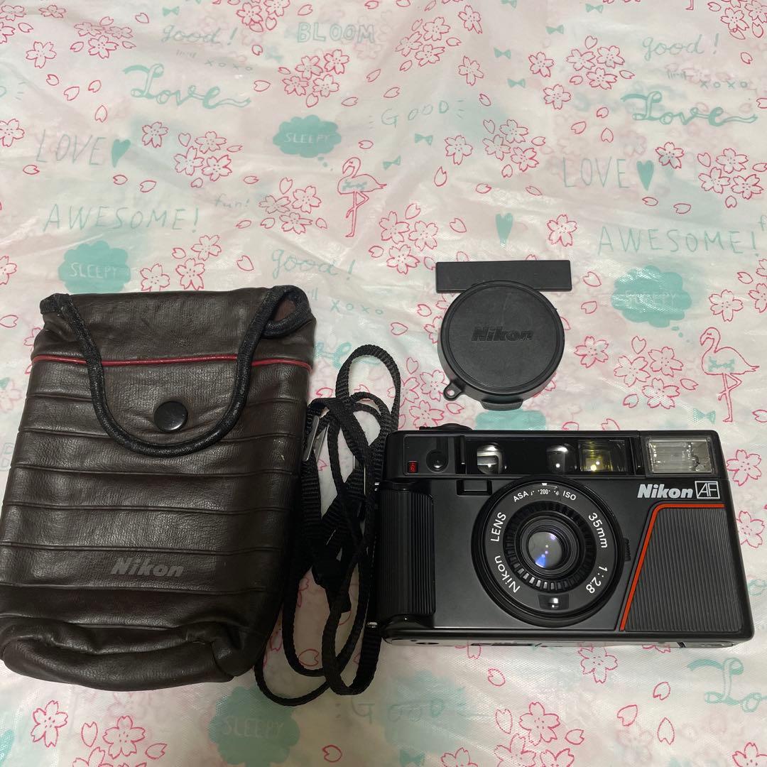 Nikon ニコン L35AF 初代ピカイチ 動作品フィルムカメラ ケース付き