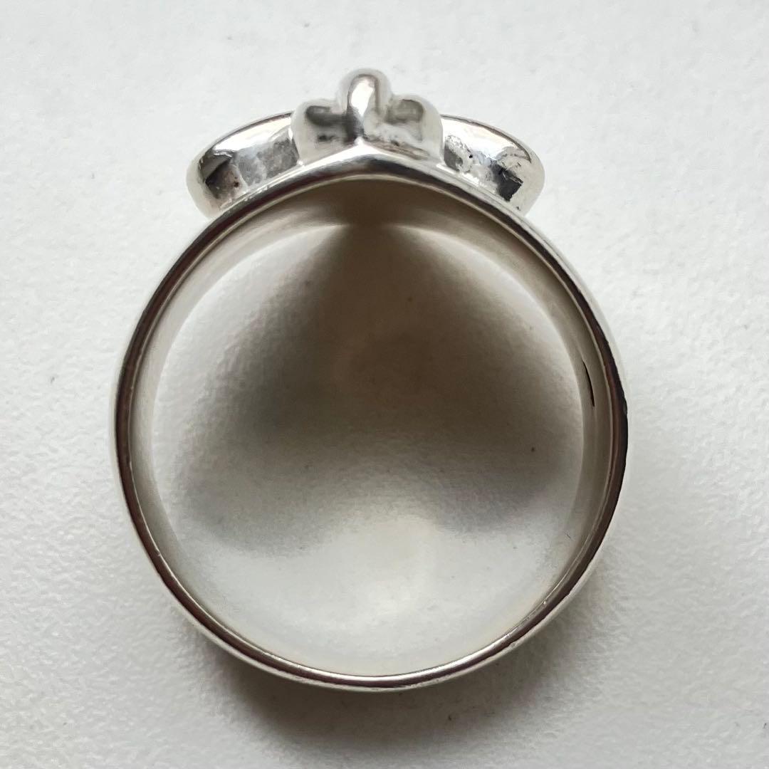 ヴィンテージ silver925 百合の紋章 シルバーリング フルールドリス