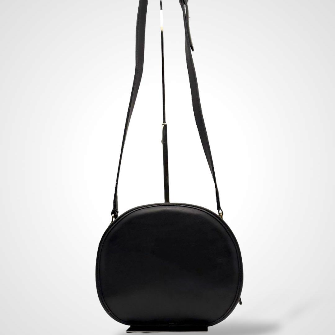 バッグ Vintage Coach Shoulder Bag Leather Black