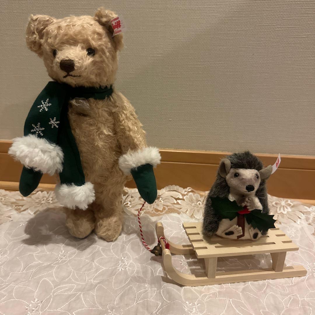 シュタイフテディベアとハリネズミ