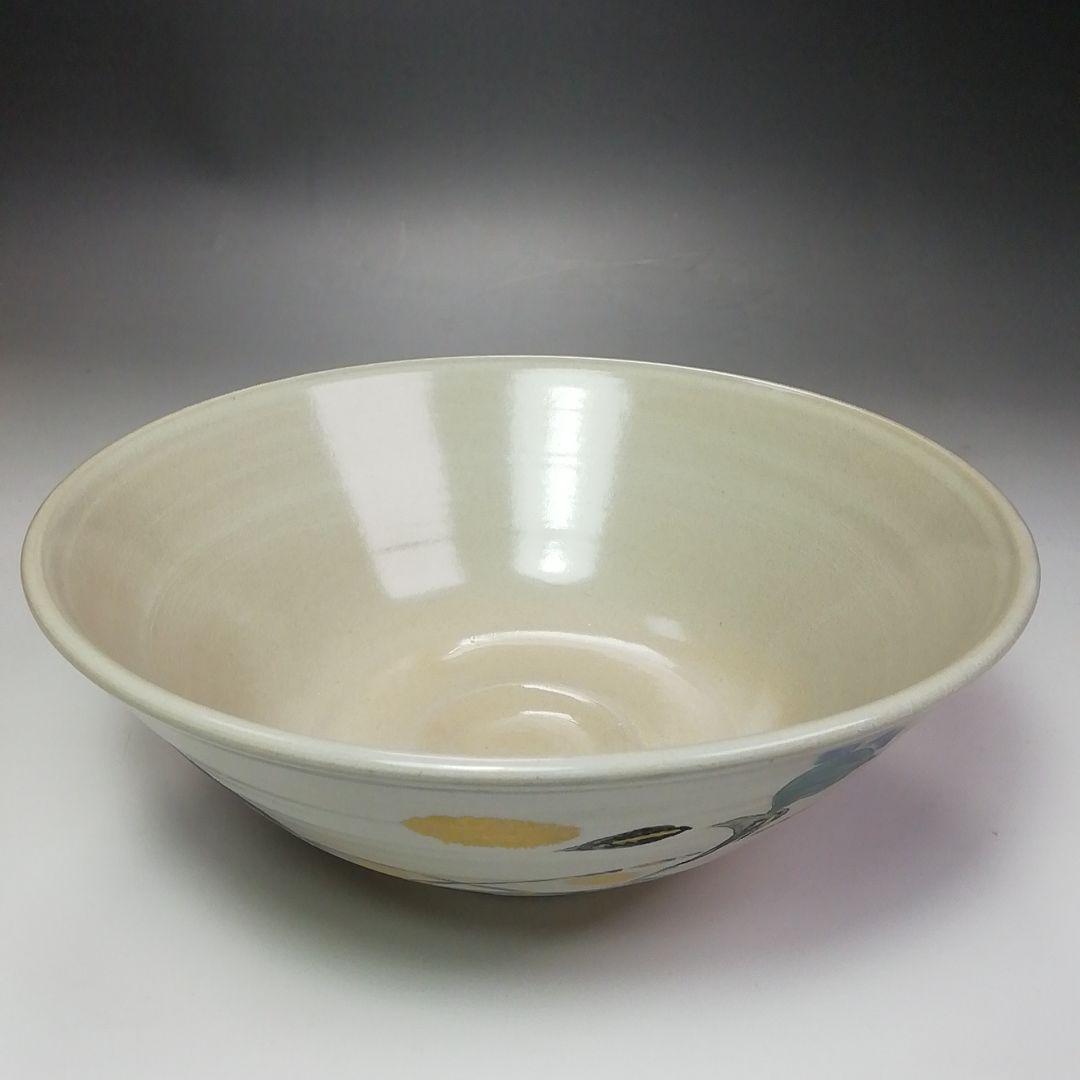 S365 茶碗 『犬山本窯』『尾関作十郎作』『つゆくさ絵』 共箱 抹茶