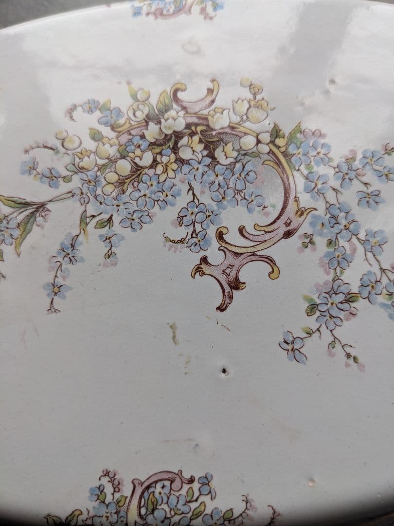 希小 JAPYフランスアンテーク ホーローパエリアパン オーバル