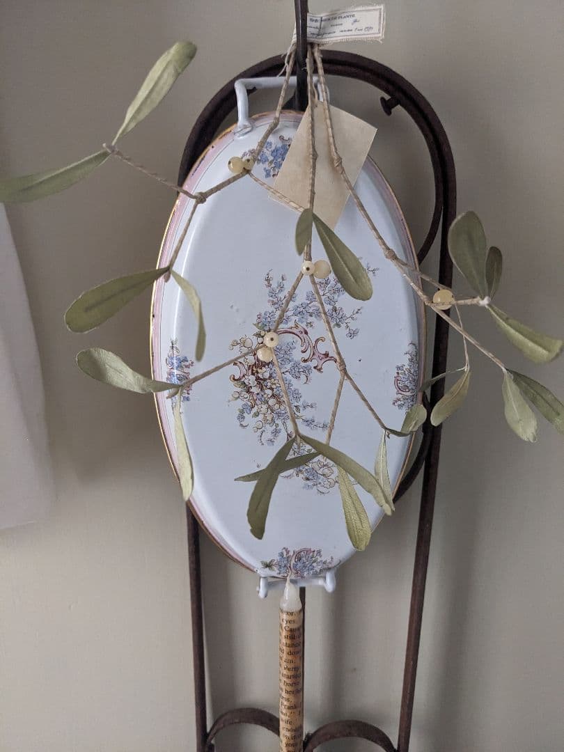 希小 JAPYフランスアンテーク ホーローパエリアパン オーバル