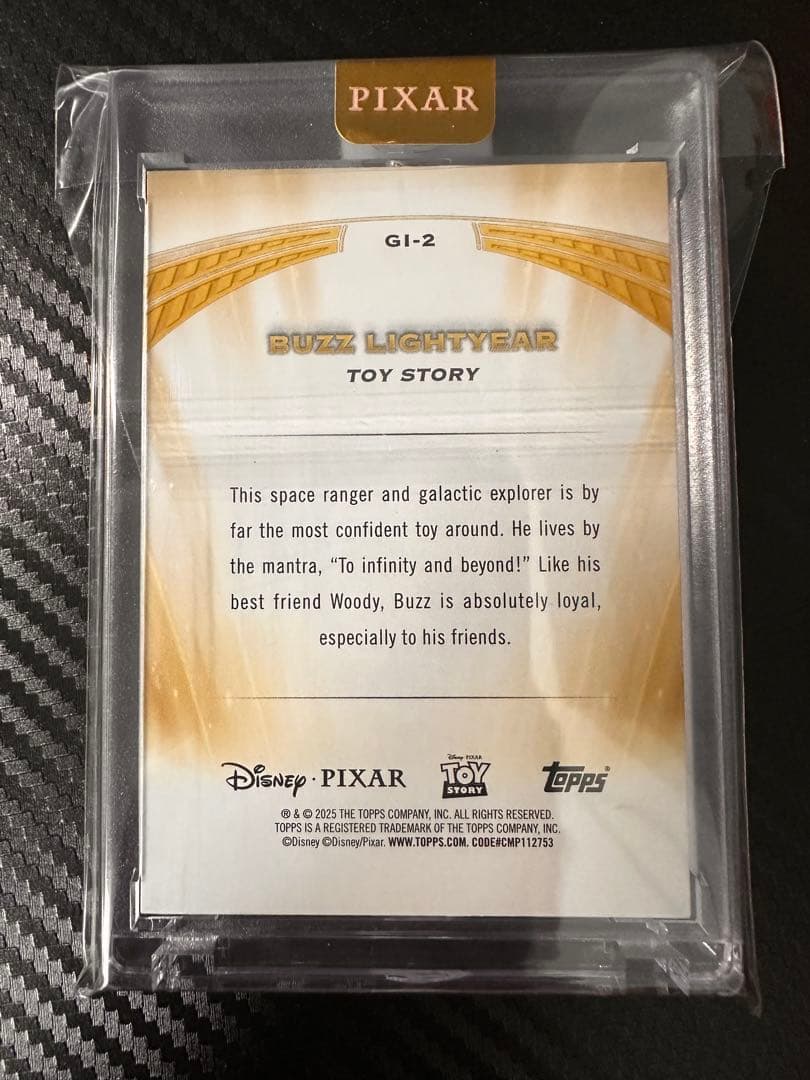 2025 TOPPS PIXAR GOLD HOBBY ウッディ、バズ セット