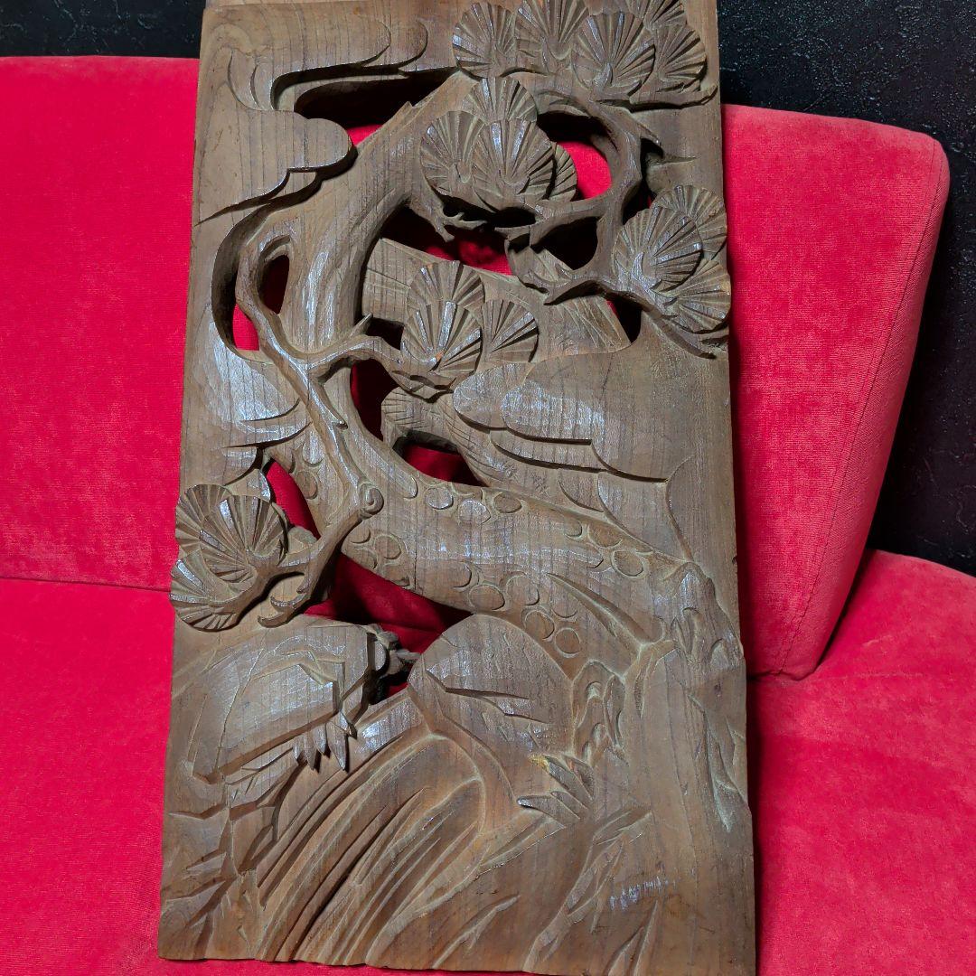 木彫り 彫刻 欄間 鷹 鳥 和柄 置物 だんじり 山車