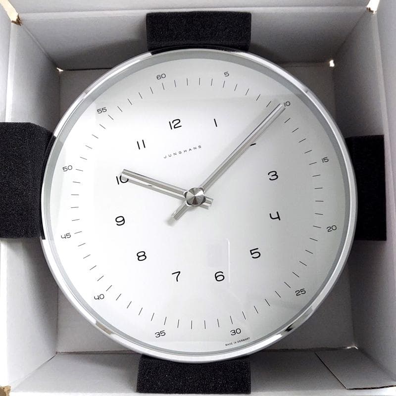 ユンハンス　JUNGHANS　掛け時計 　マックスビル　22cm　アラビア数字