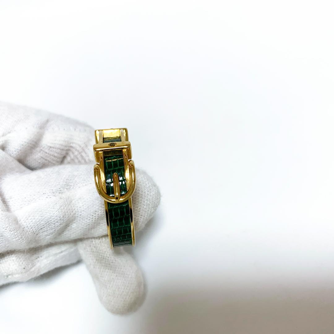 【極美品】HERMES エルメス サンチュール スカーフリング ゴールド