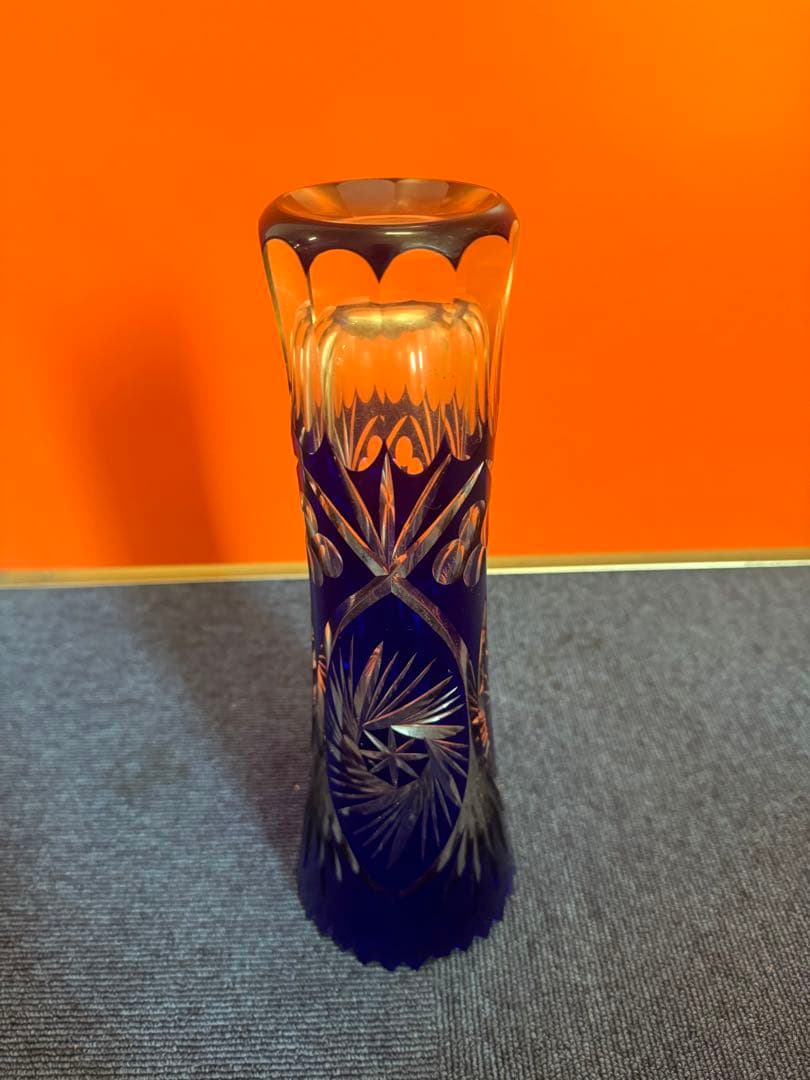 1864 切子 花瓶 フラワーベース