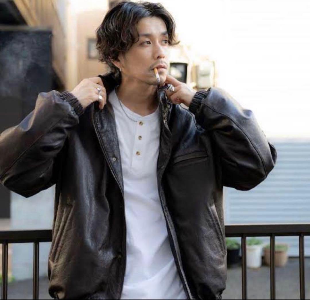 pablo vinci Leather down jacket レザーダウン - メルカリ