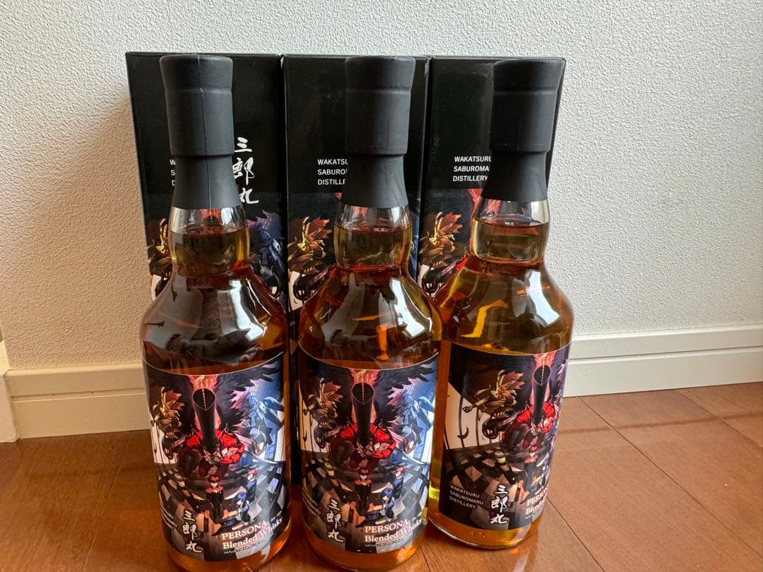 抽選販売品】三郎丸 × ペルソナ ブレンデッドウイスキー 3本セット