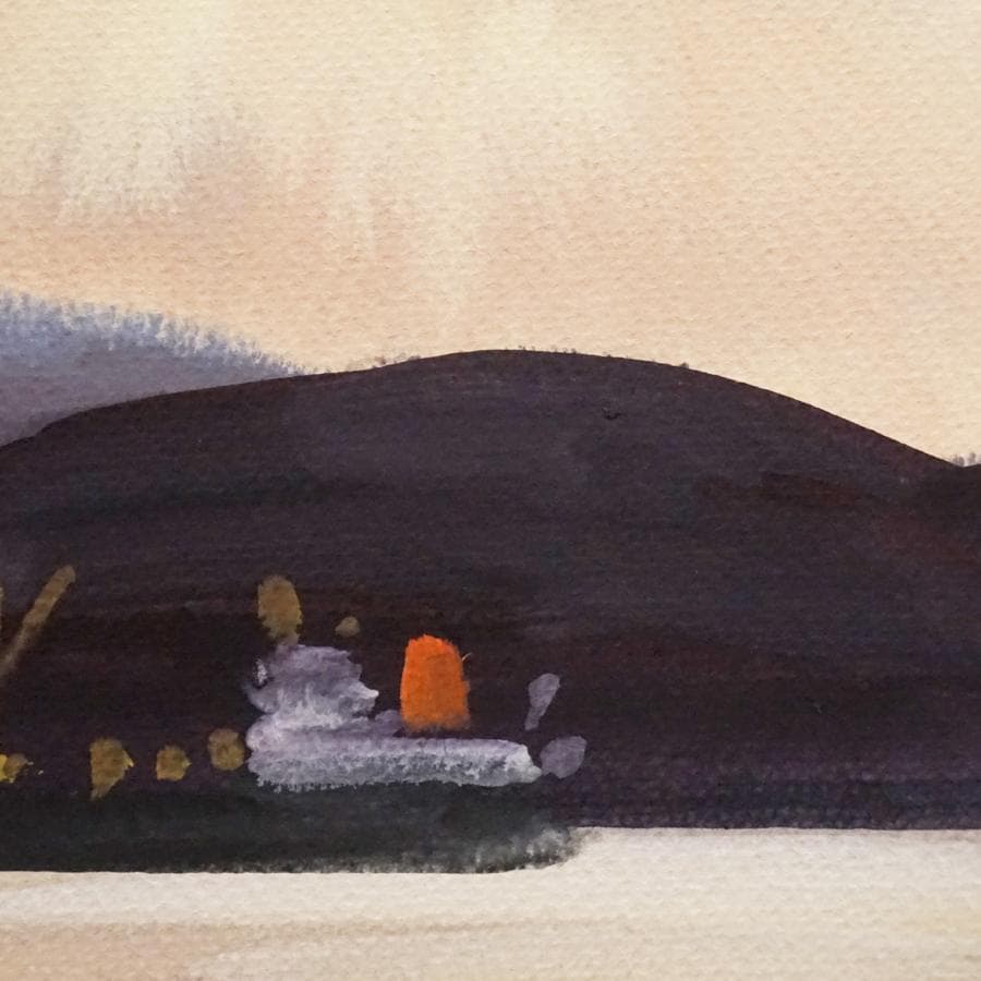 作者不詳 日本画 水彩画 風景画 絵画 肉筆 額装 美術品