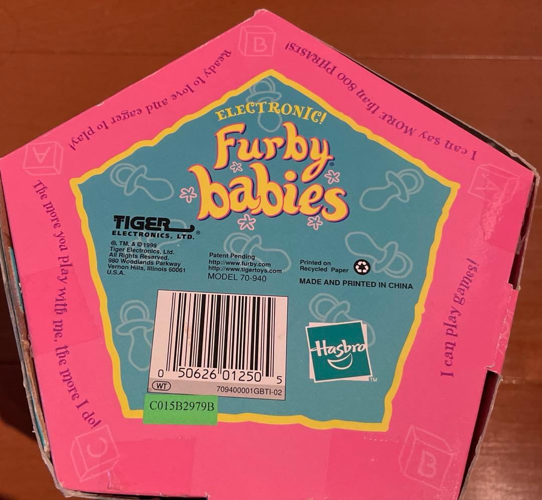 超希少　英語版　ファービーベイビー　水色　動作確認済