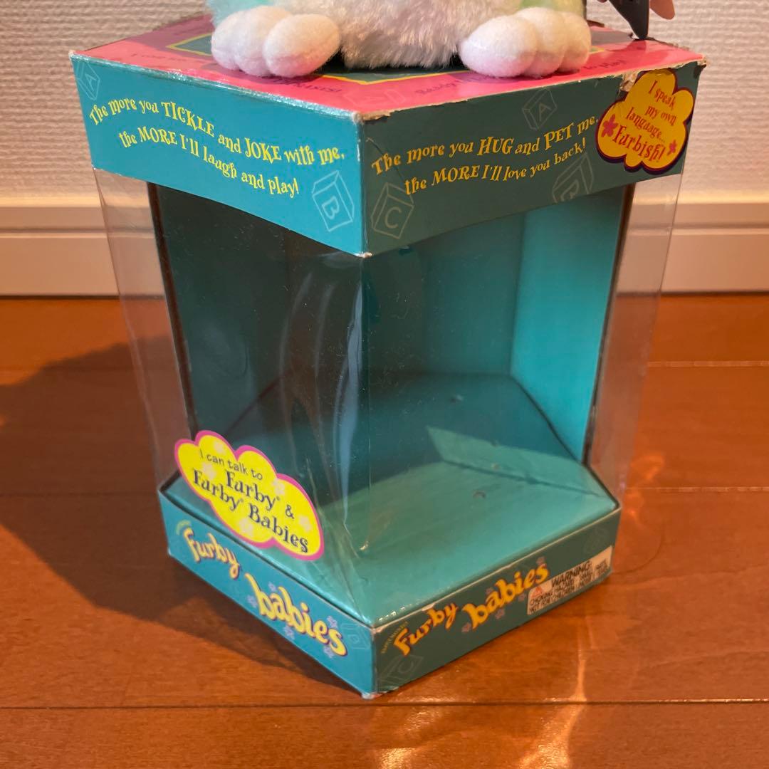 超希少　英語版　ファービーベイビー　水色　動作確認済