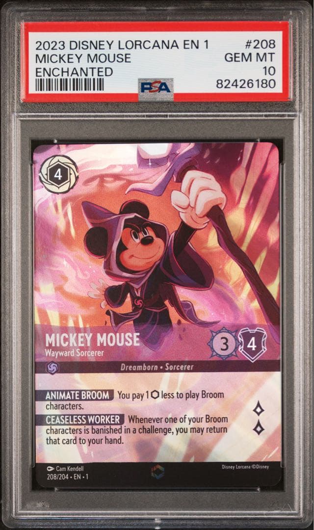 ロルカナ Lorcana ミッキー MickeyMouse foil PSA10