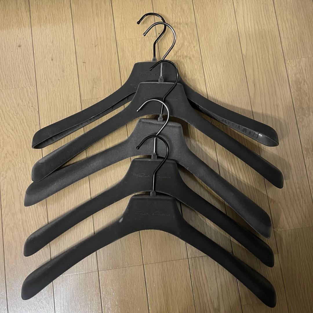 Rick owens ハンガー Rick owens 細ハンガー5本太ハンガー1本セット 非売品