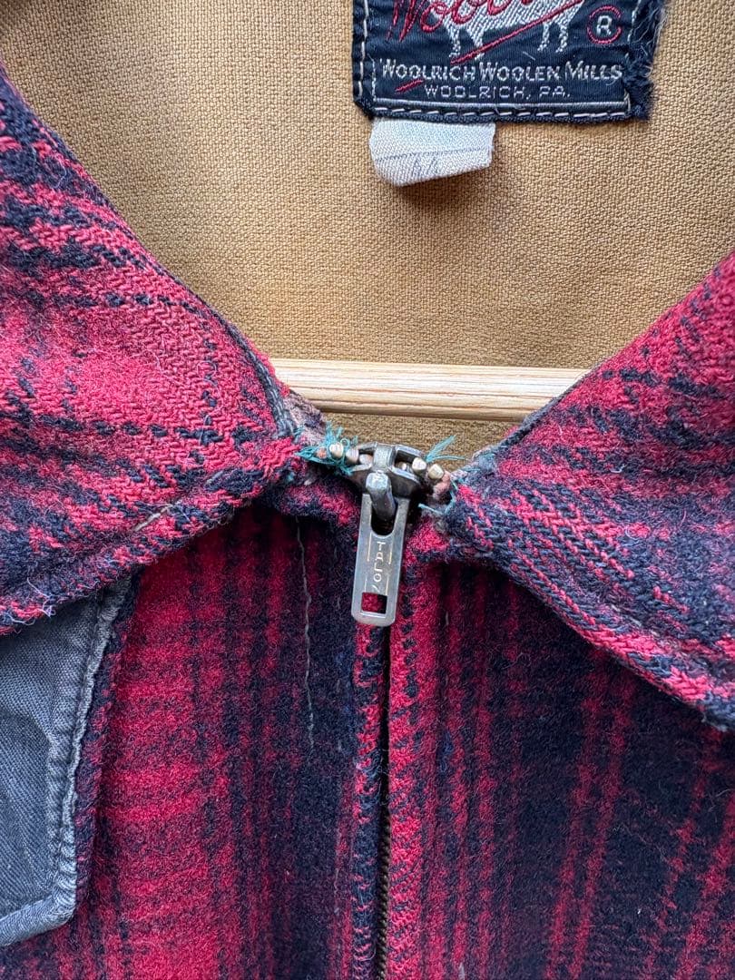 50s Woolrichマッキーノジャケット ハンティングジャケットUSA 44
