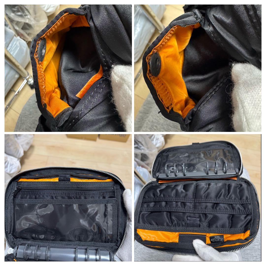 【新品同様】ポーター PORTER TANKER タンカー　手帳カバー　ブラック