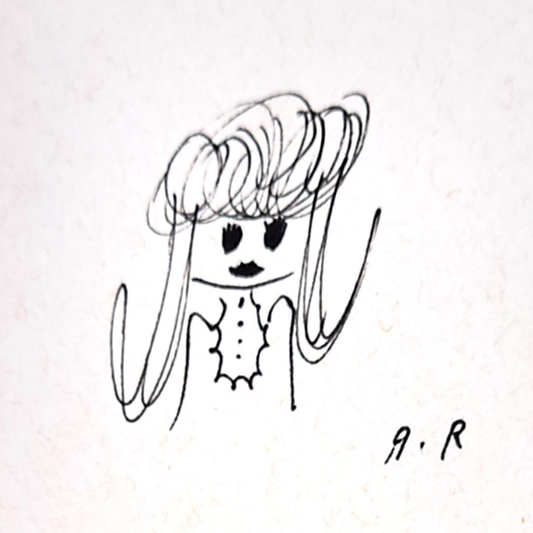 真作保証】荒井良二手描きイラスト2枚セット/Arai Ryoji/絵本作家