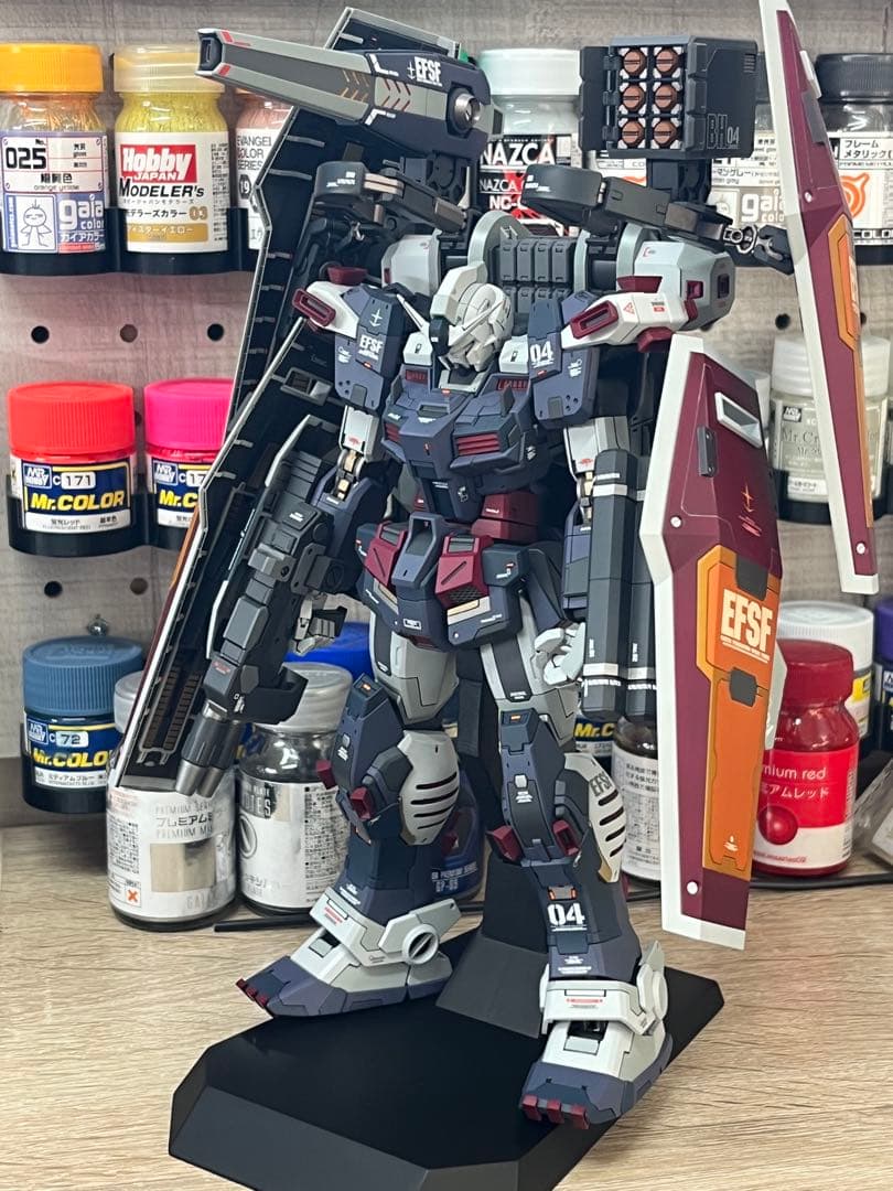 MGフルアーマーガンダムVer.Ka サンダーボルト　ミキシング 全塗装 完成品