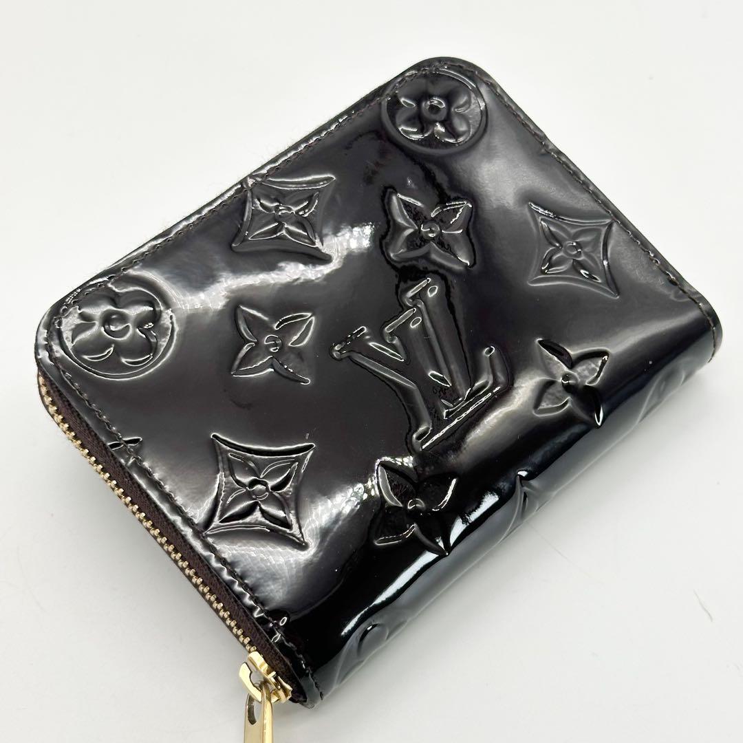 【未使用級】ルイヴィトン ジッピーパース アマラント ヴェルニ モノグラム