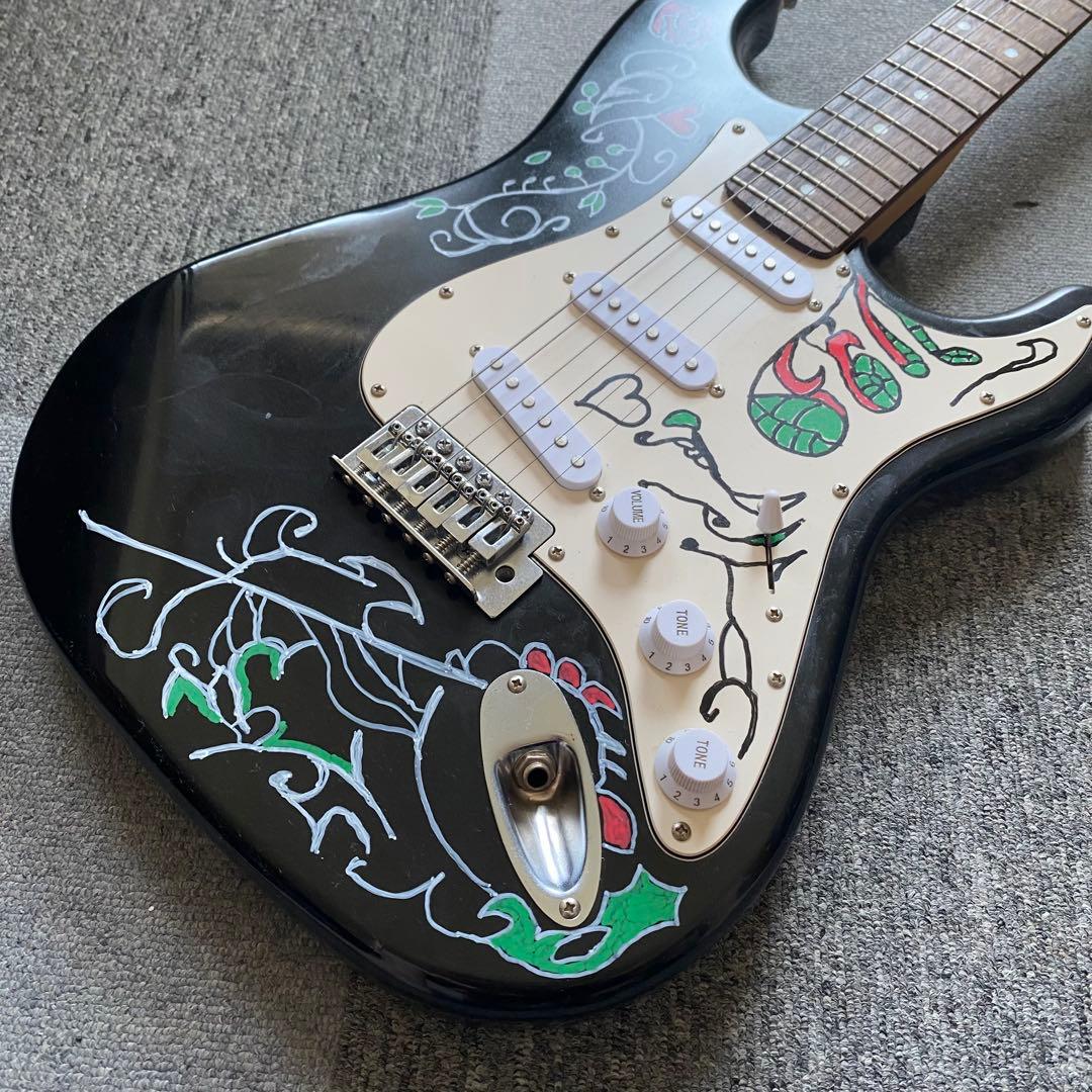 ビンテージストラトキャスター ジミヘンドリックス サイケ柄