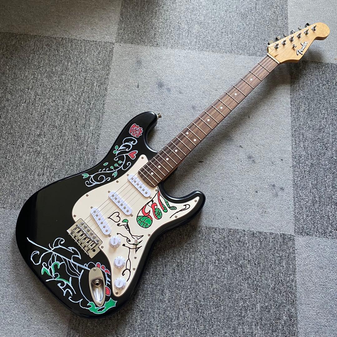 ビンテージストラトキャスター ジミヘンドリックス サイケ柄