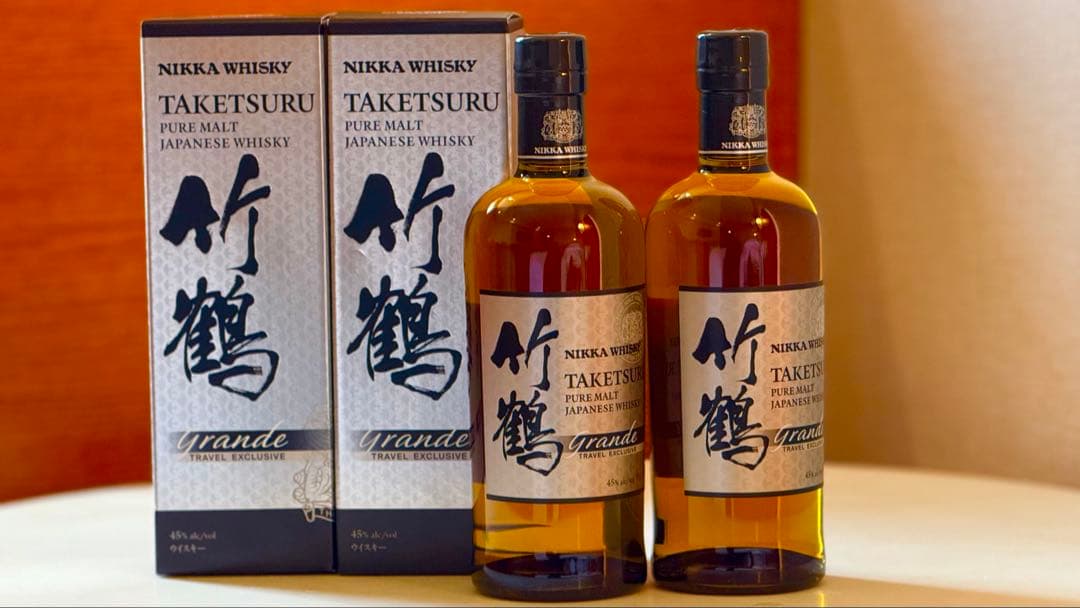 NIKKA TAKETSURU免税店限定 竹鶴 2本セット NIKKA 竹鶴ｸﾞﾗﾝﾃﾞ ﾋﾟｭｱﾓﾙﾄ 700ml